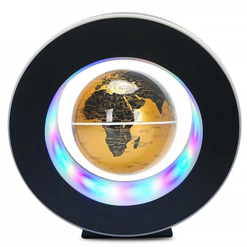 Levitating Globe Lamp – Magnetic Floating World Map with LED Light