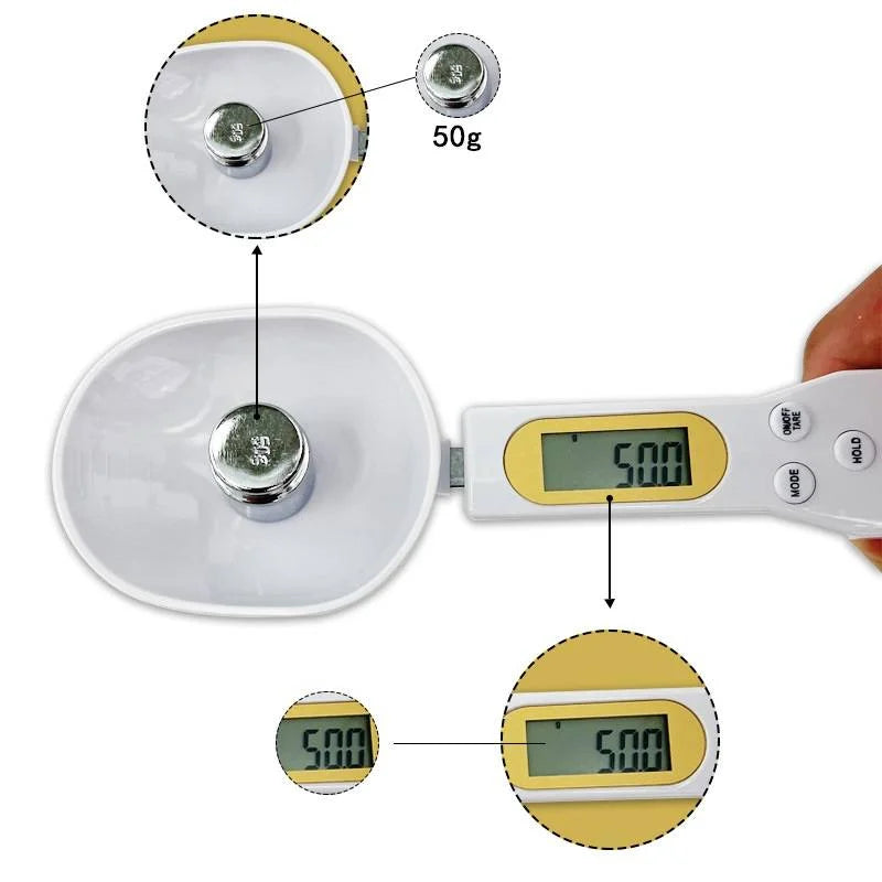 Digital Measuring Spoon Scale – Precise Kitchen Tool for Coffee, Sugar & Spices