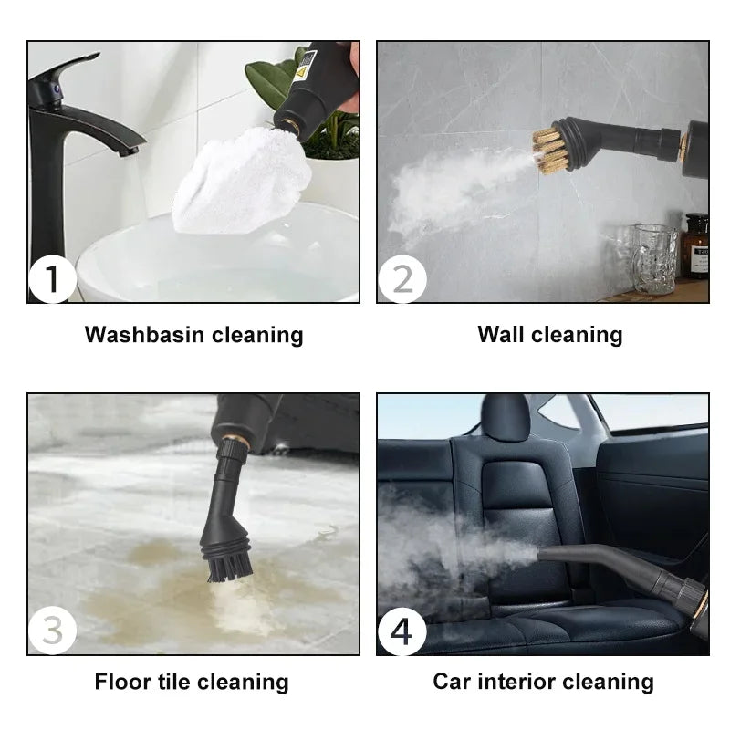 Handheld Steam Cleaner 2500W – Kitchen, Car & Floor