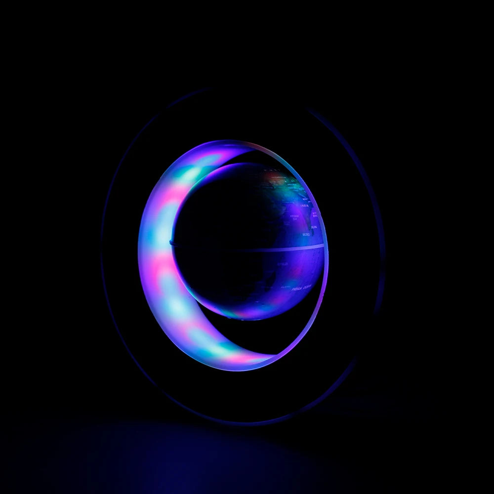 Levitating Globe Lamp – Magnetic Floating World Map with LED Light