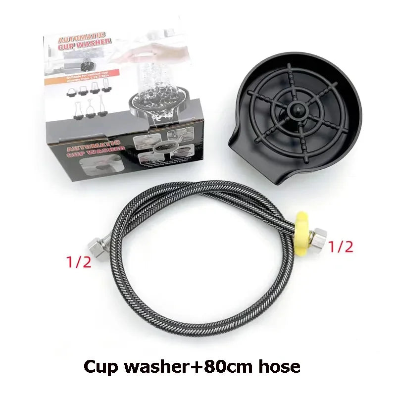 High Pressure Glass Rinser for Sink – Automatic Cup Washer for Bar & Kitchen