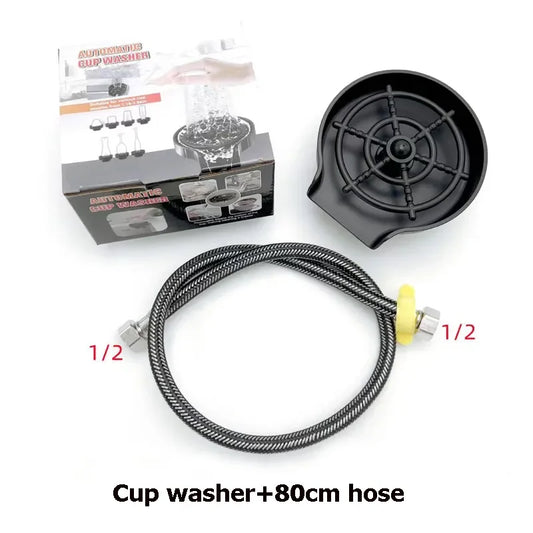 High Pressure Glass Rinser for Sink – Automatic Cup Washer for Bar & Kitchen