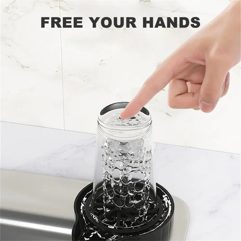 High Pressure Glass Rinser for Sink – Automatic Cup Washer for Bar & Kitchen