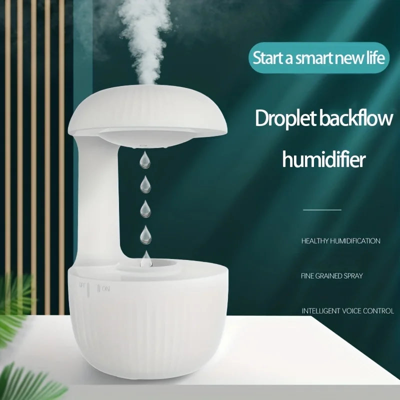 Anti-Gravity Water Droplet Humidifier with LED Night Light | 600ml