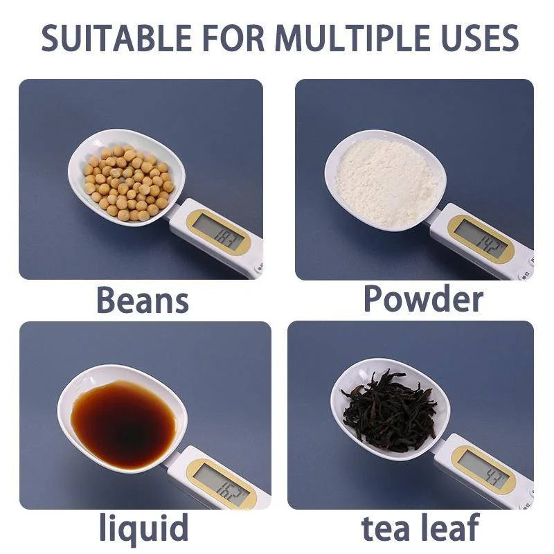Digital Measuring Spoon Scale – Precise Kitchen Tool for Coffee, Sugar & Spices