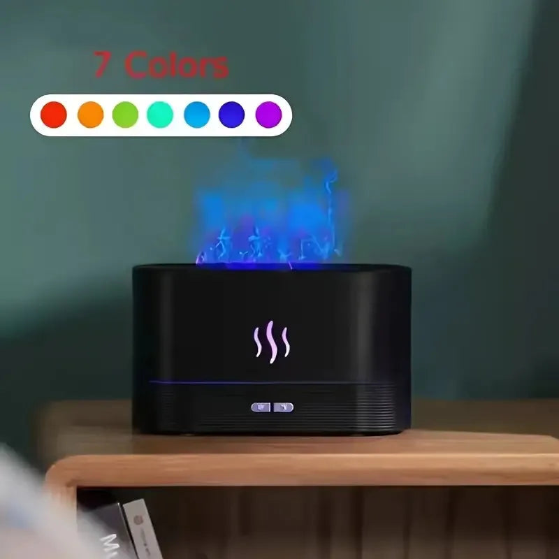 Flame Simulation Humidifier | LED Night Light, 130ml