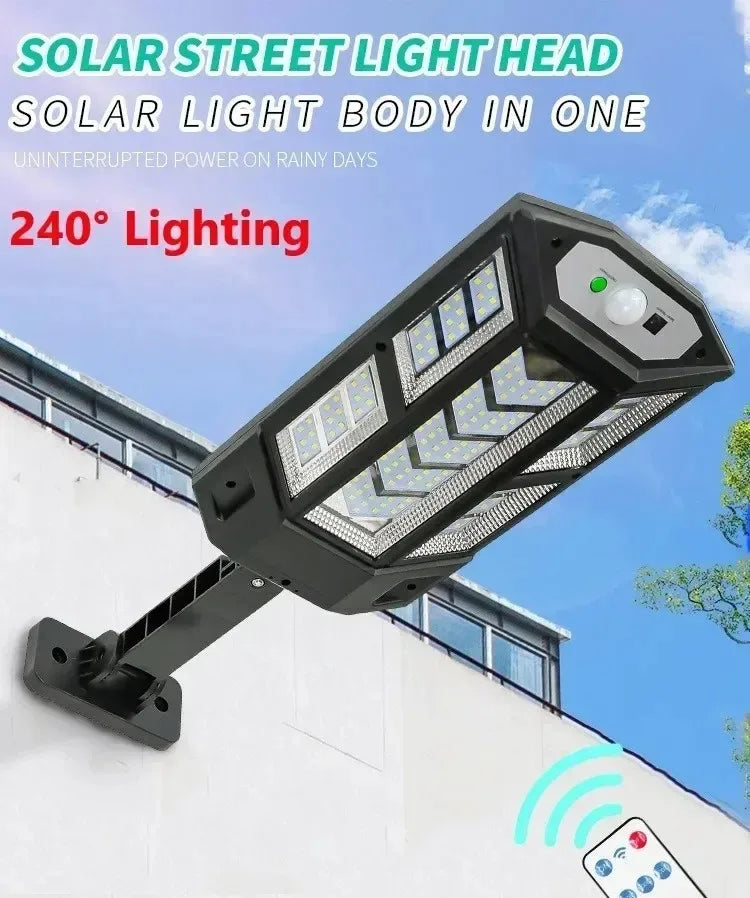 Solar Outdoor Floodlight — 15000LM, Motion Sensor, IP65 Waterproof