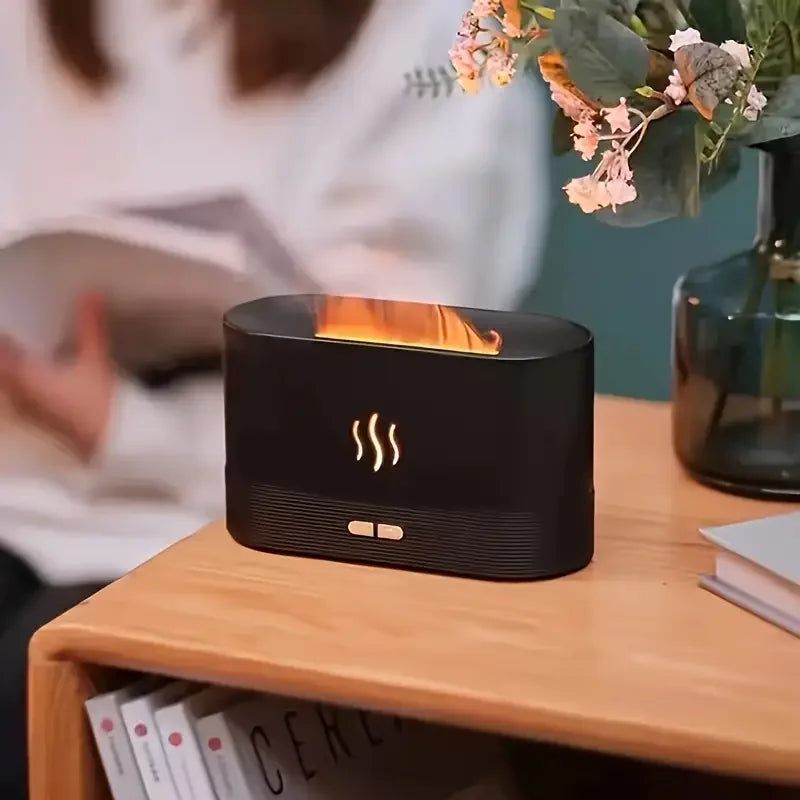 Flame Simulation Humidifier | LED Night Light, 130ml