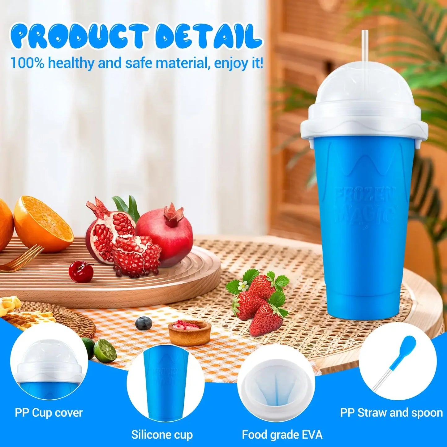Magic Slushy Maker Cup | Squeeze & Freeze Slushie Maker