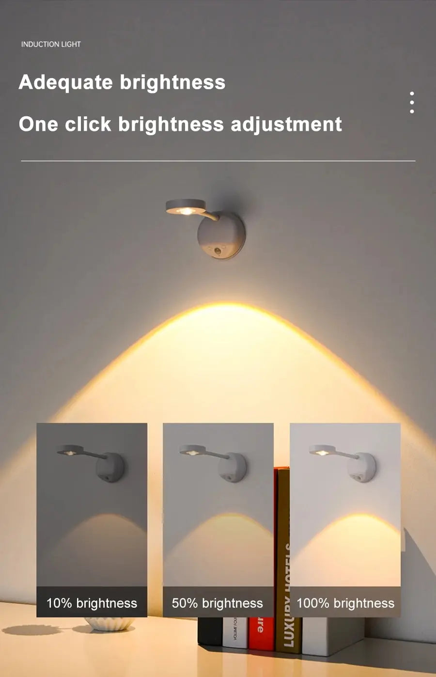 Motion Sensor Wall Lamp — USB LED, Wireless, Kitchen & Bedroom