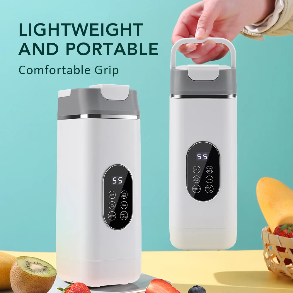 Portable Blender Juicer – 6 Blades, USB Charge, Travel