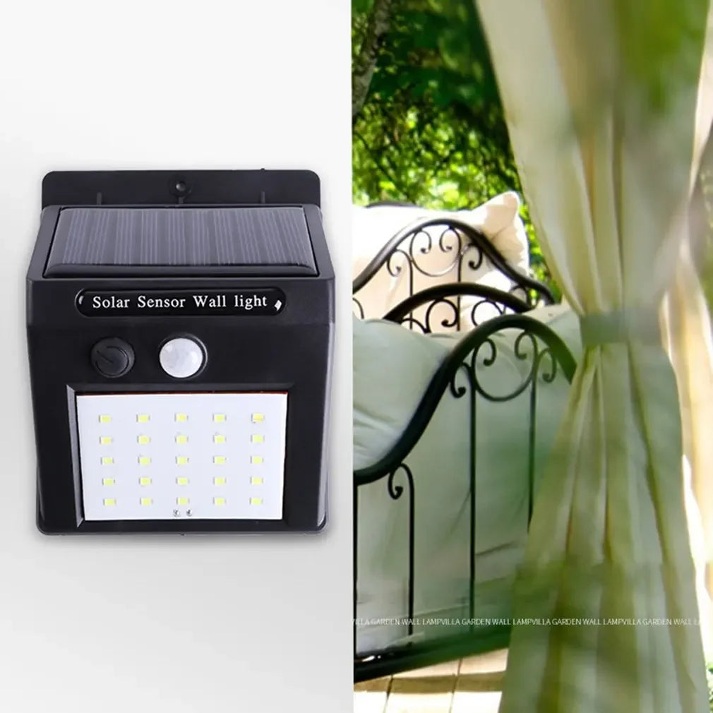 Solar Garden & Porch Light — 20-40 LED, 3 Modes, Motion Sensor, Waterproof