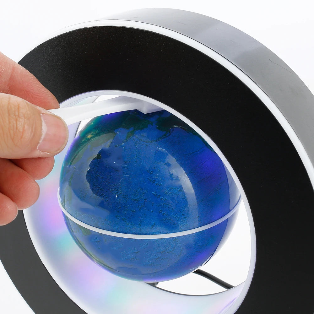 Levitating Globe Lamp – Magnetic Floating World Map with LED Light