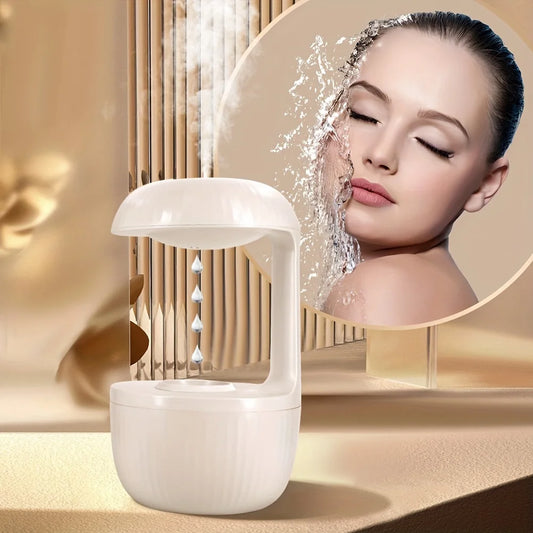 Anti-Gravity Water Droplet Humidifier with LED Night Light | 600ml