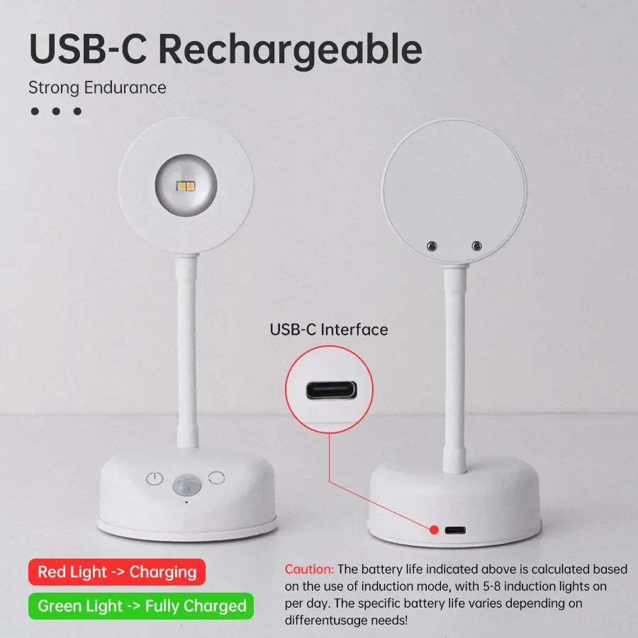 Motion Sensor Wall Lamp — USB LED, Wireless, Kitchen & Bedroom