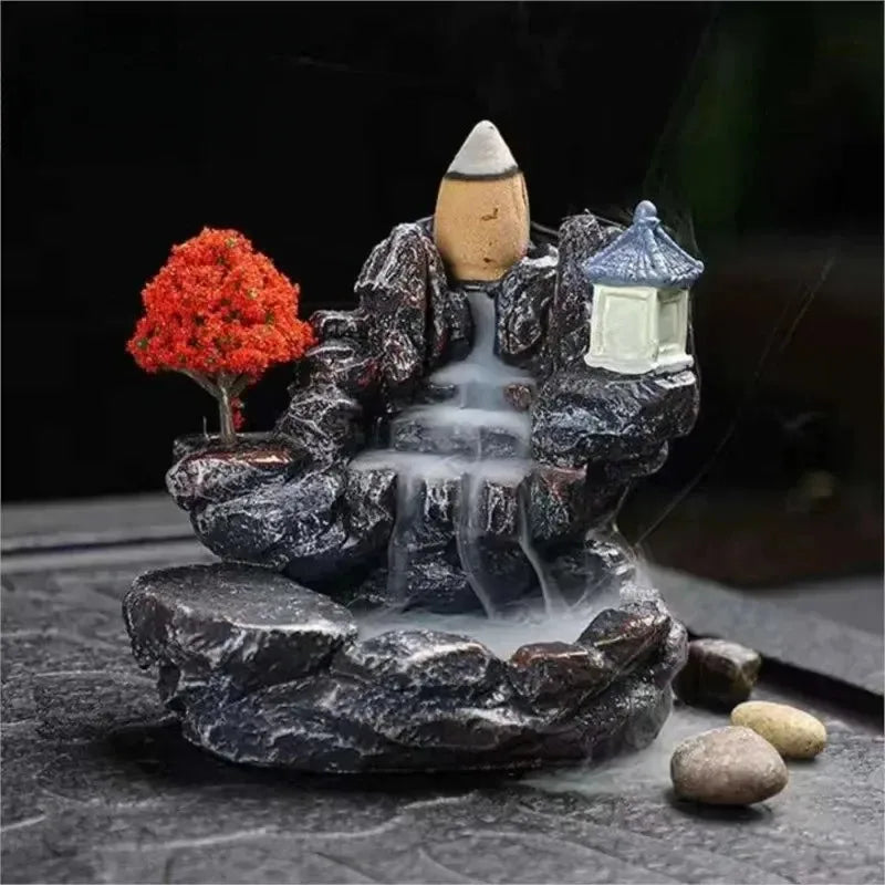 Mountain River Waterfall Backflow Incense Burner