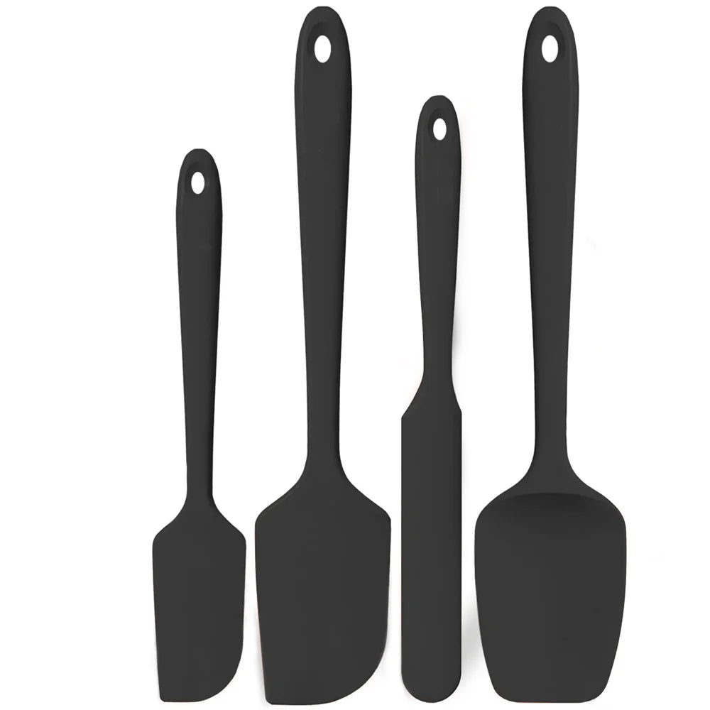 Silicone Spatula Set — Heat-Resistant 600°F, Non-Slip Handle