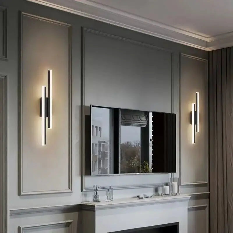LED Wall Sconce — Copper Pipe & Acrylic Shade, Bedroom & Living Room