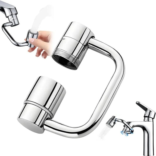 1080° Swivel Faucet Extender with Splash Filter – Dual & Single Flow Mode