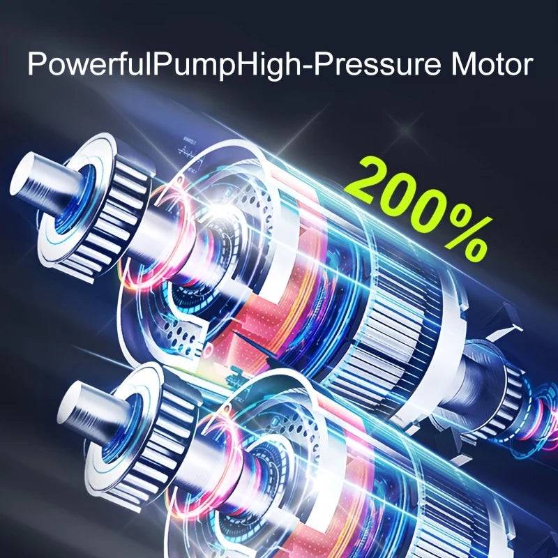 Portable Car Air Compressor — Cordless Tire Inflator with Digital Display