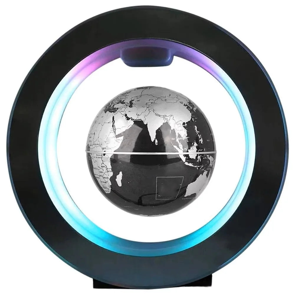 Levitating Globe Lamp – Magnetic Floating World Map with LED Light