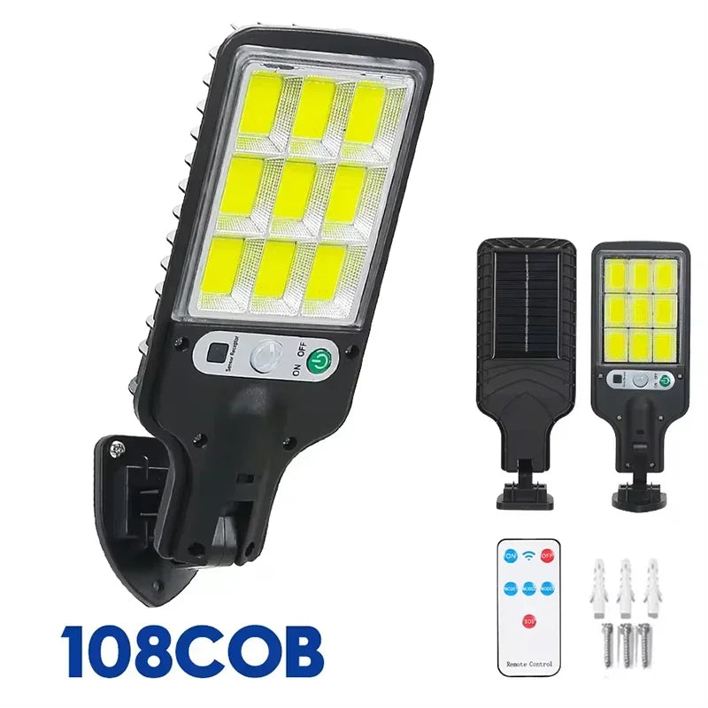 Solar Outdoor Floodlight — 15000LM, Motion Sensor, IP65 Waterproof