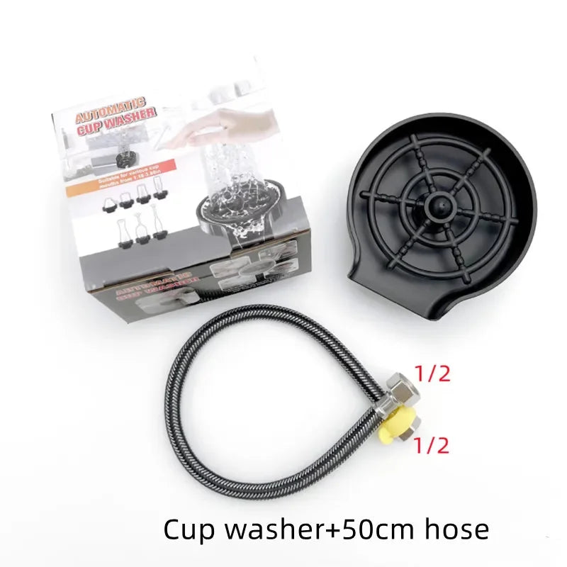 High Pressure Glass Rinser for Sink – Automatic Cup Washer for Bar & Kitchen