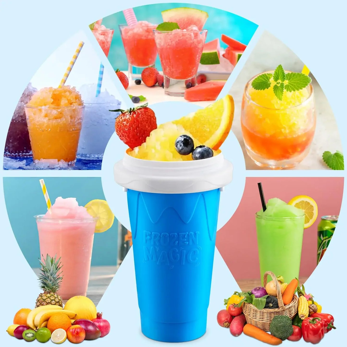 Magic Slushy Maker Cup | Squeeze & Freeze Slushie Maker