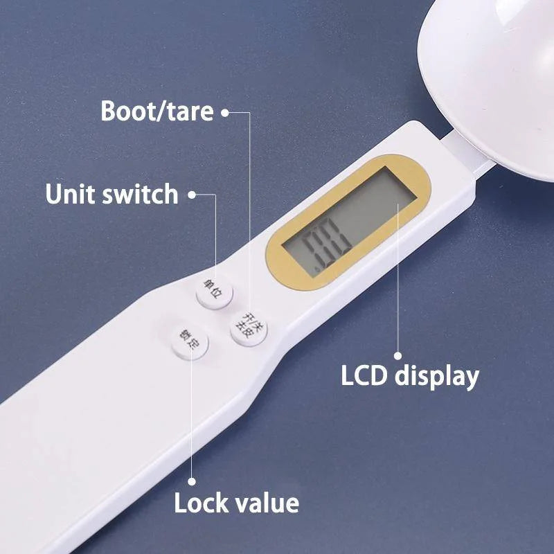 Digital Measuring Spoon Scale – Precise Kitchen Tool for Coffee, Sugar & Spices