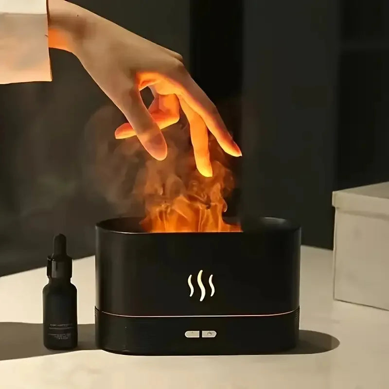 Flame Simulation Humidifier | LED Night Light, 130ml