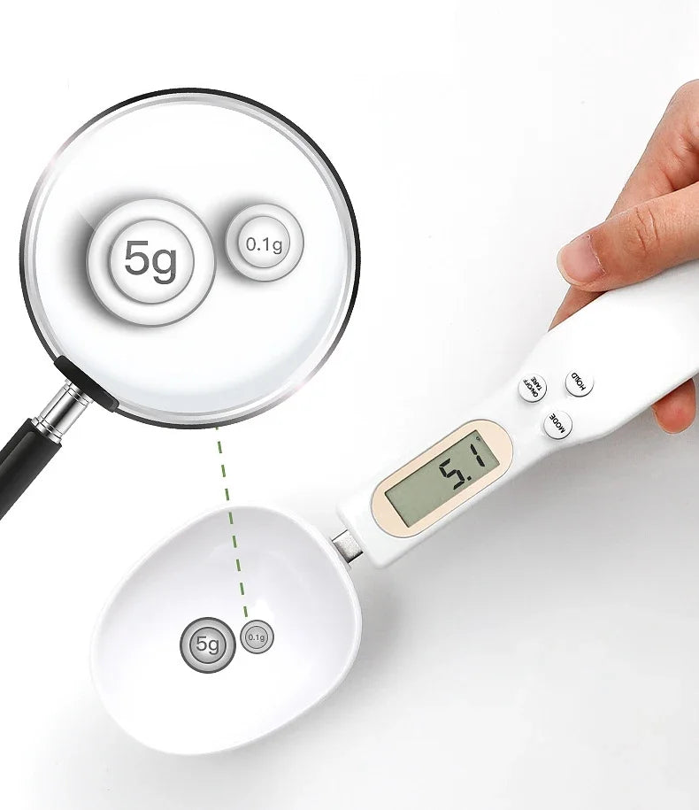 Digital Measuring Spoon Scale – Precise Kitchen Tool for Coffee, Sugar & Spices