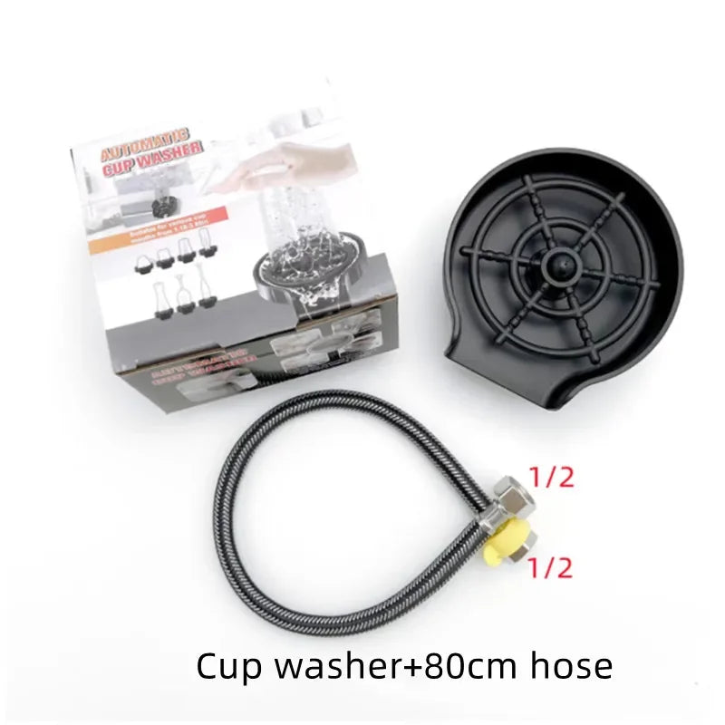 High Pressure Glass Rinser for Sink – Automatic Cup Washer for Bar & Kitchen