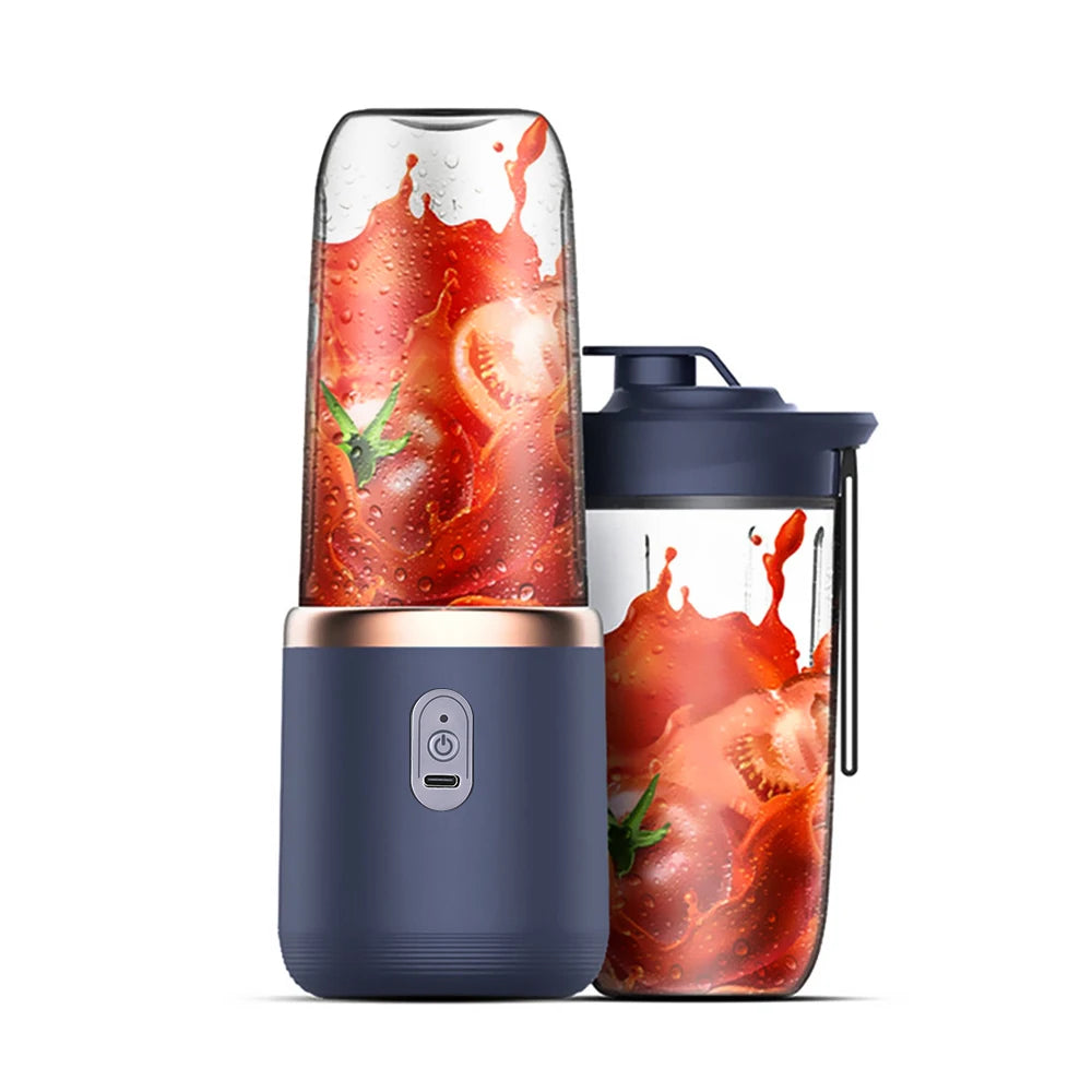 Portable Blender Juicer – 6 Blades, USB Charge, Travel