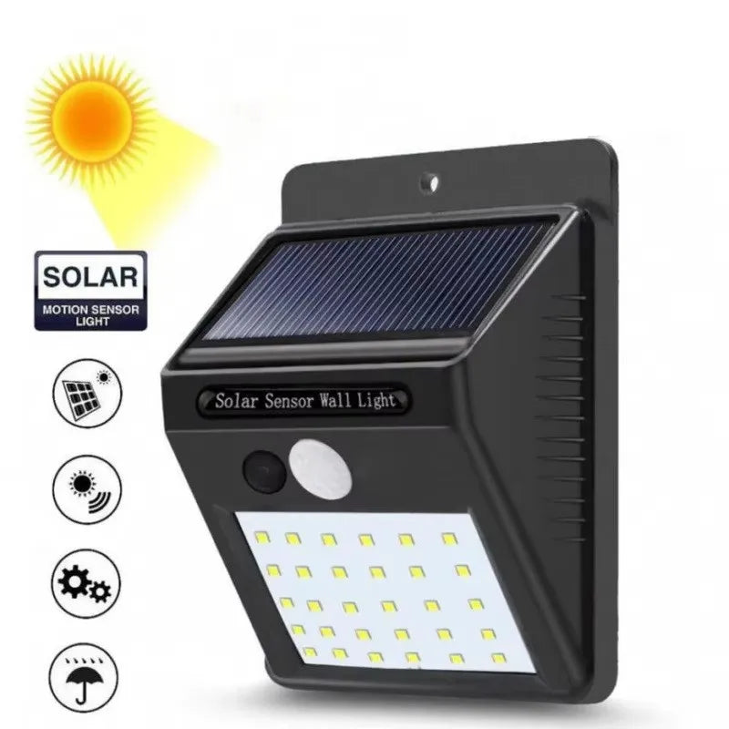 Solar Garden & Porch Light — 20-40 LED, 3 Modes, Motion Sensor, Waterproof