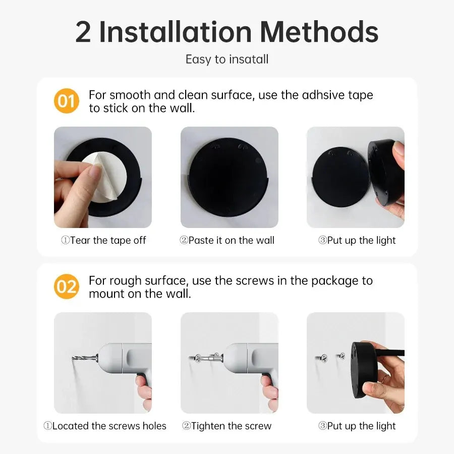 Motion Sensor Wall Lamp — USB LED, Wireless, Kitchen & Bedroom