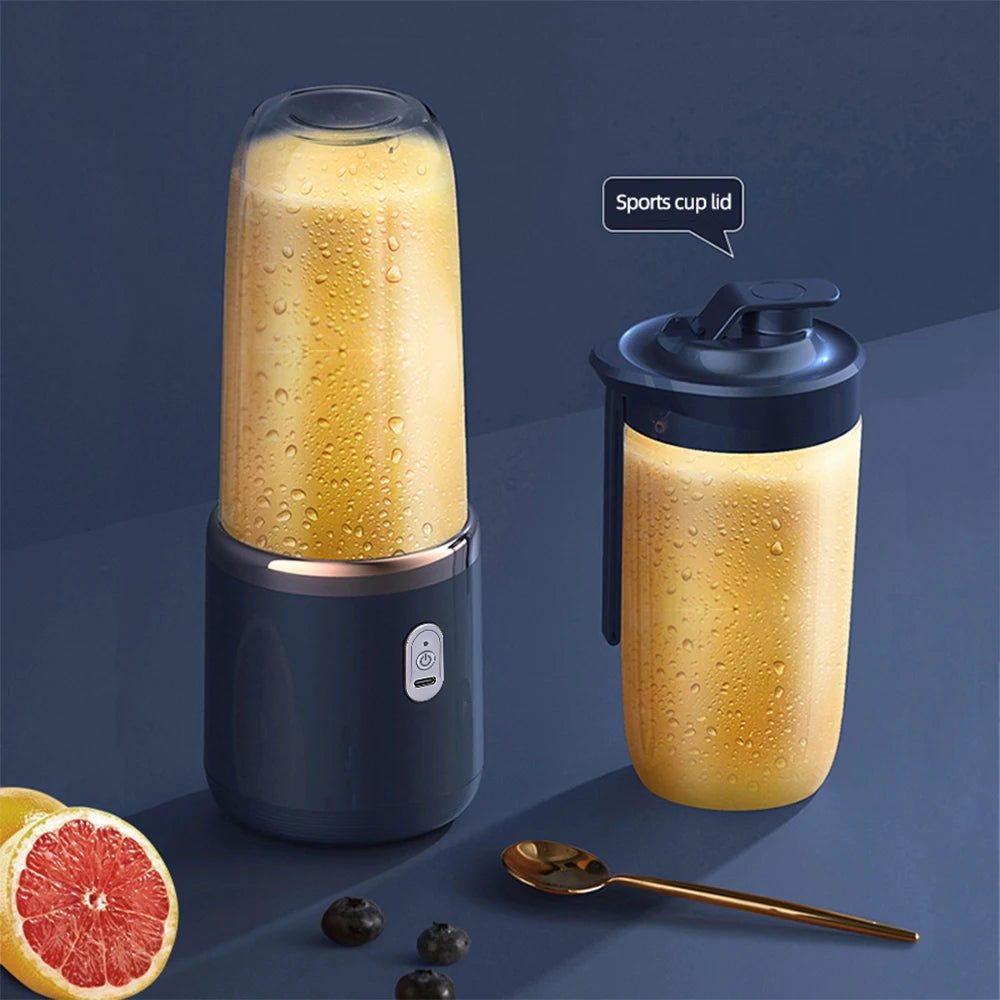 Portable Blender Juicer – 6 Blades, USB Charge, Travel