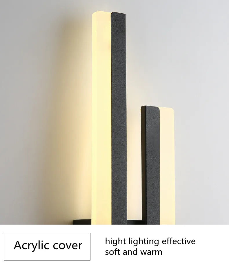 LED Wall Sconce — Copper Pipe & Acrylic Shade, Bedroom & Living Room