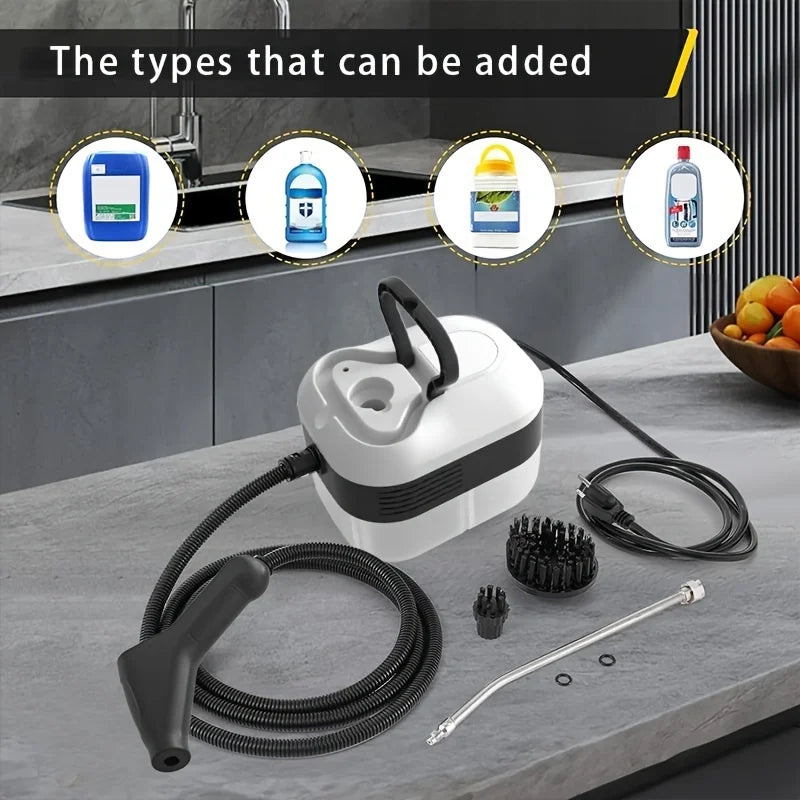 Handheld Steam Cleaner 2500W – Kitchen, Car & Floor