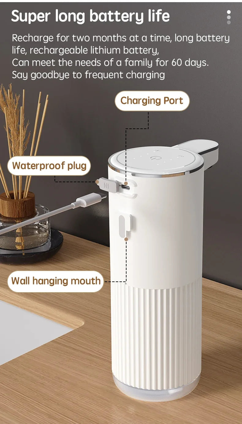 Touchless Automatic Soap Dispenser 350ml | 4-Level Foam & Gel