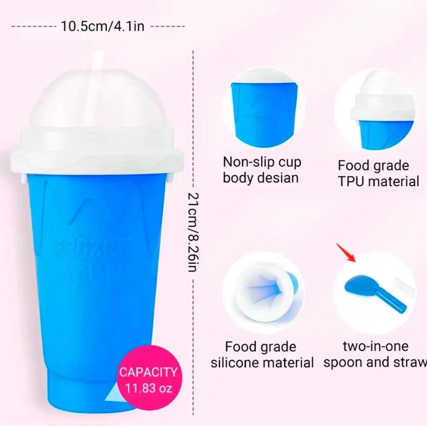 Magic Slushy Maker Cup | Squeeze & Freeze Slushie Maker