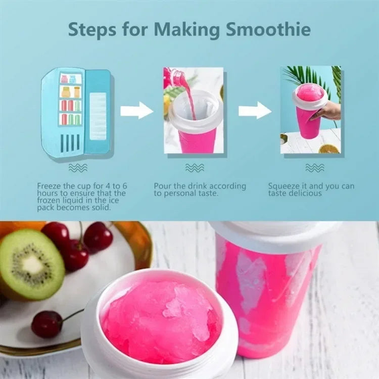 Magic Slushy Maker Cup | Squeeze & Freeze Slushie Maker