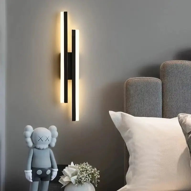 LED Wall Sconce — Copper Pipe & Acrylic Shade, Bedroom & Living Room