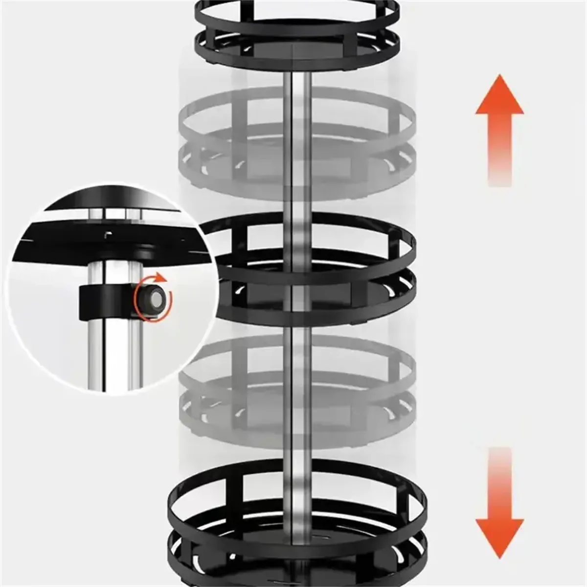 360° Rotating Kitchen Organizer — Spice Rack & Storage Turntable