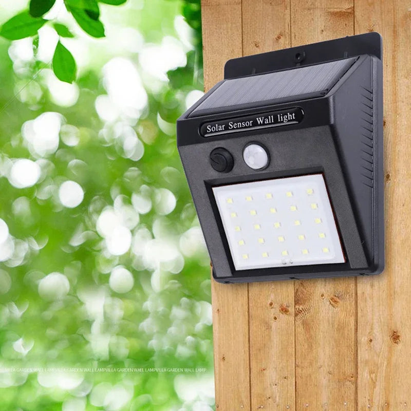 Solar Garden & Porch Light — 20-40 LED, 3 Modes, Motion Sensor, Waterproof