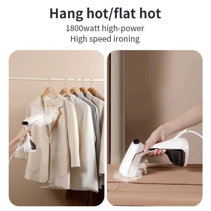 Handheld Steam Iron – 1800W, Touch Screen, Fast Heat-Up