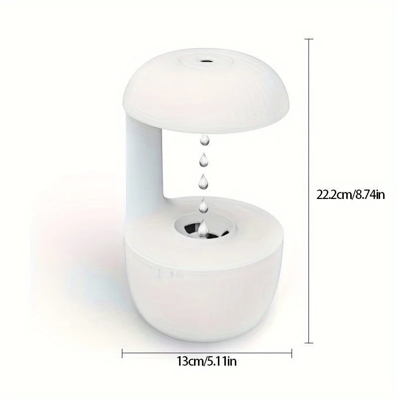 Anti-Gravity Water Droplet Humidifier with LED Night Light | 600ml