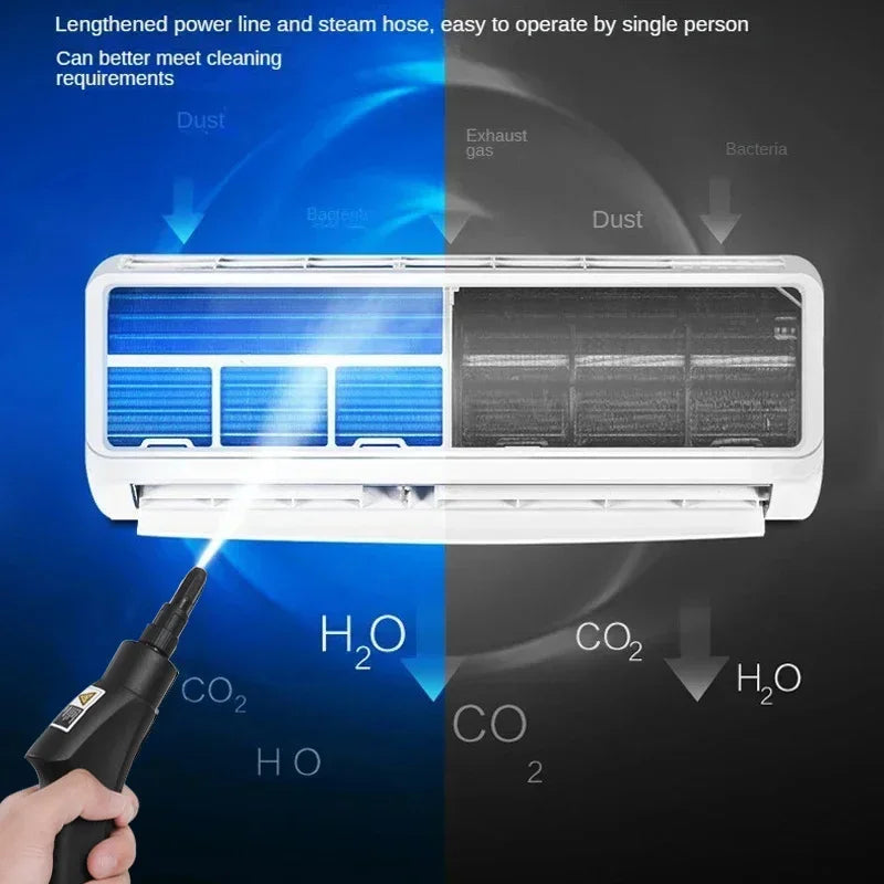 Handheld Steam Cleaner 2500W – Kitchen, Car & Floor