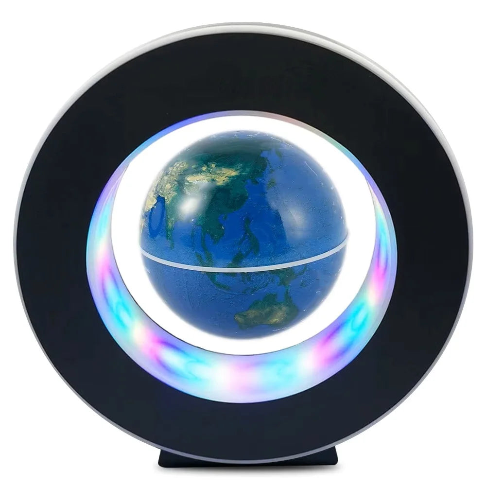 Levitating Globe Lamp – Magnetic Floating World Map with LED Light