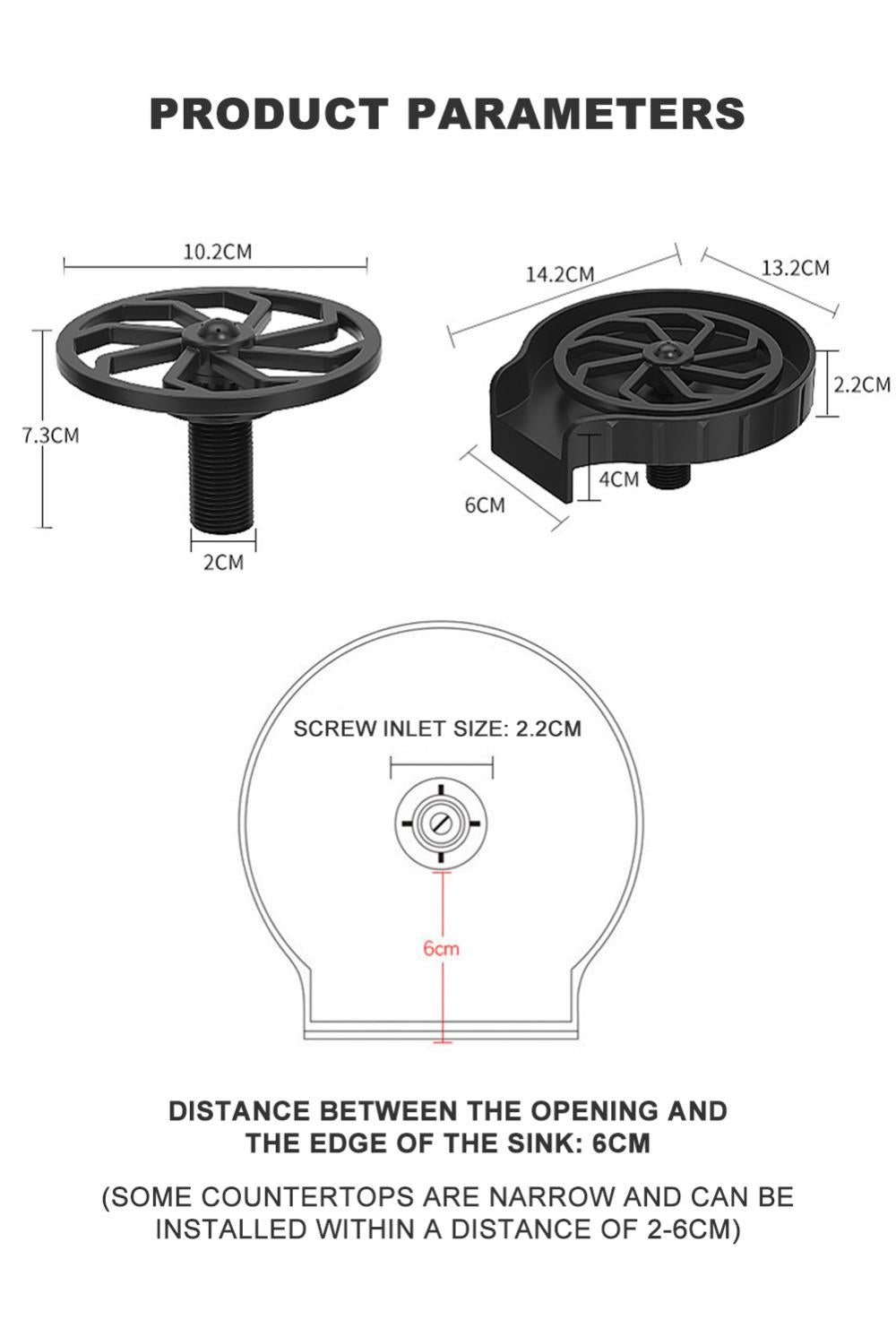 High Pressure Glass Rinser for Sink – Automatic Cup Washer for Bar & Kitchen