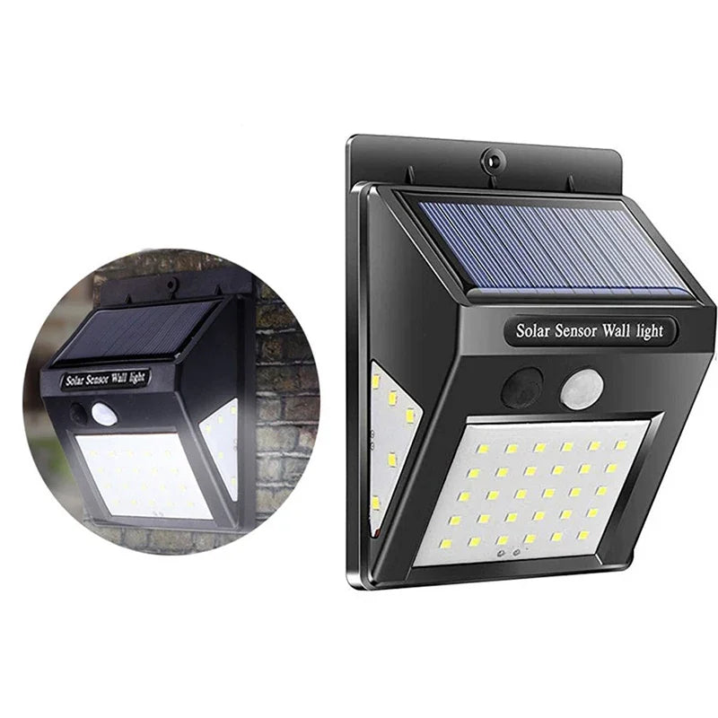 Solar Garden & Porch Light — 20-40 LED, 3 Modes, Motion Sensor, Waterproof